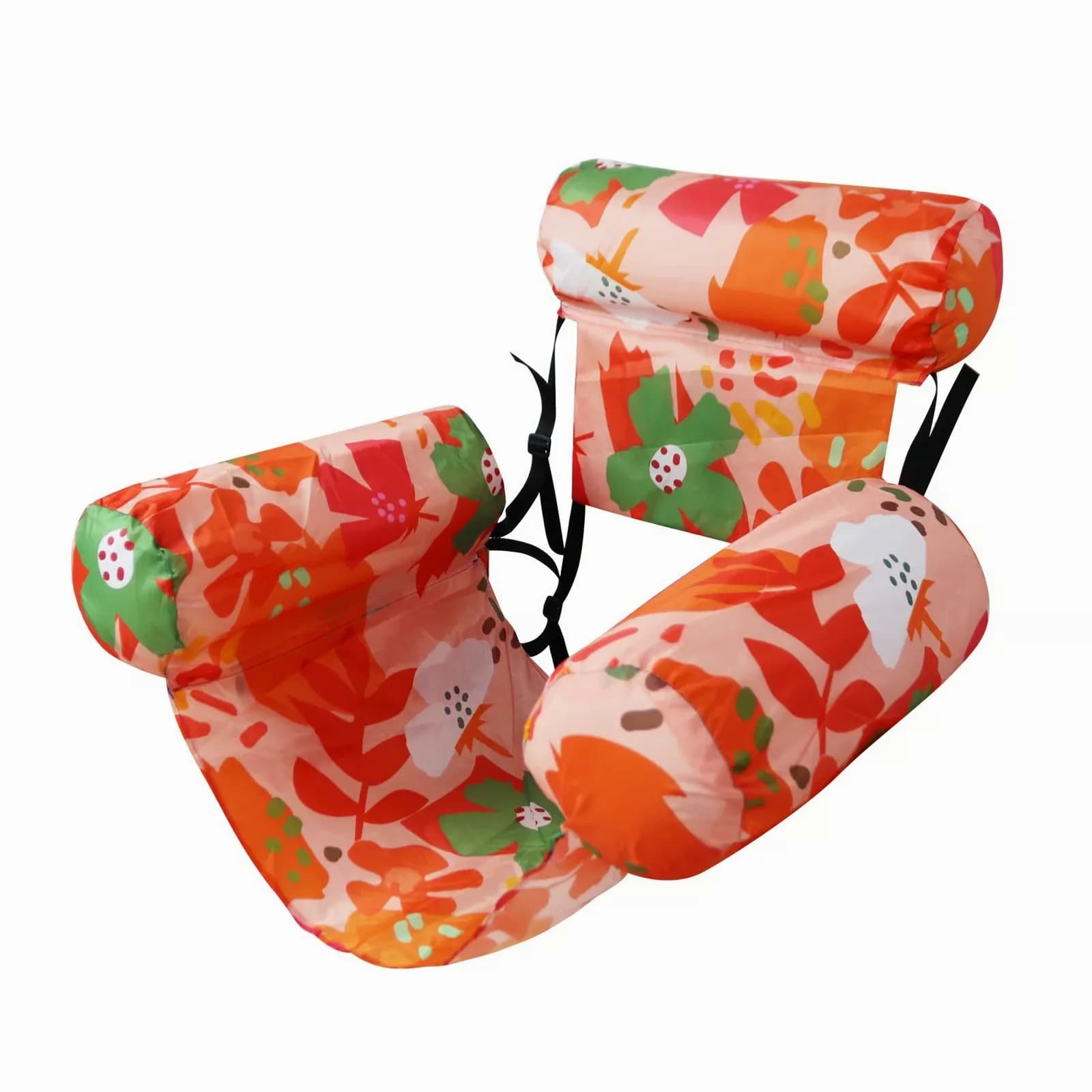 Inflatable Pool Lounge Chairs, Green - View 4