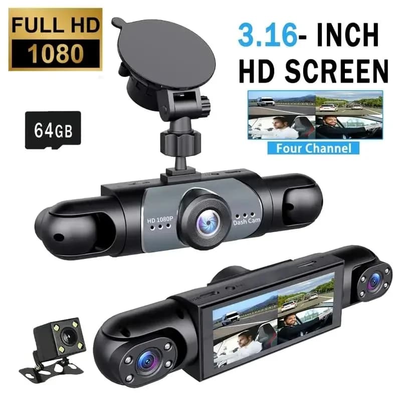 Full View Car Dashcam System with 64GB Storage - View 1