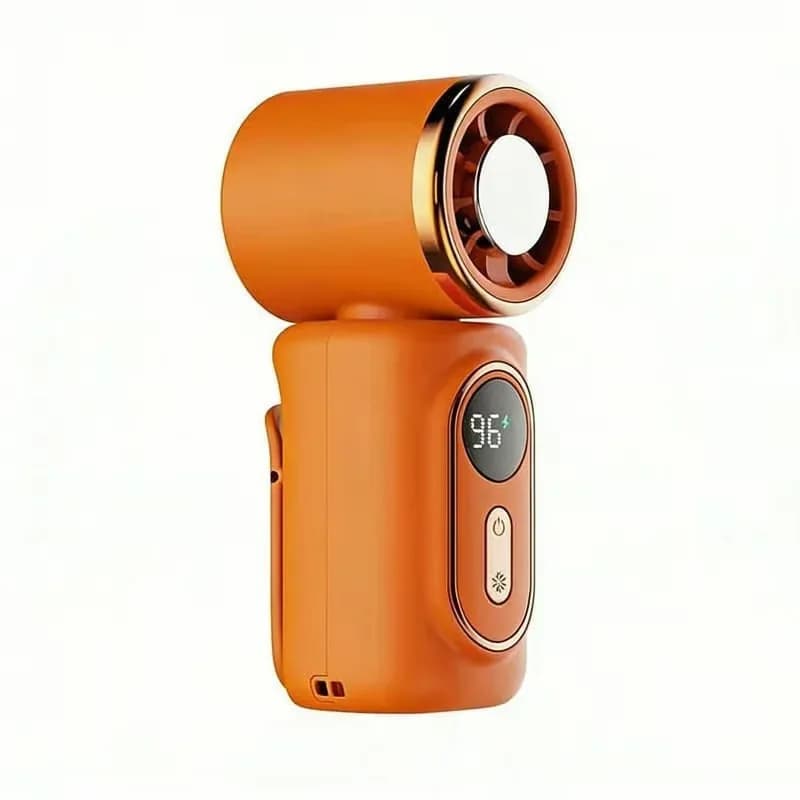 Mini Portable Handheld Clip-On Fan, Black - View 5