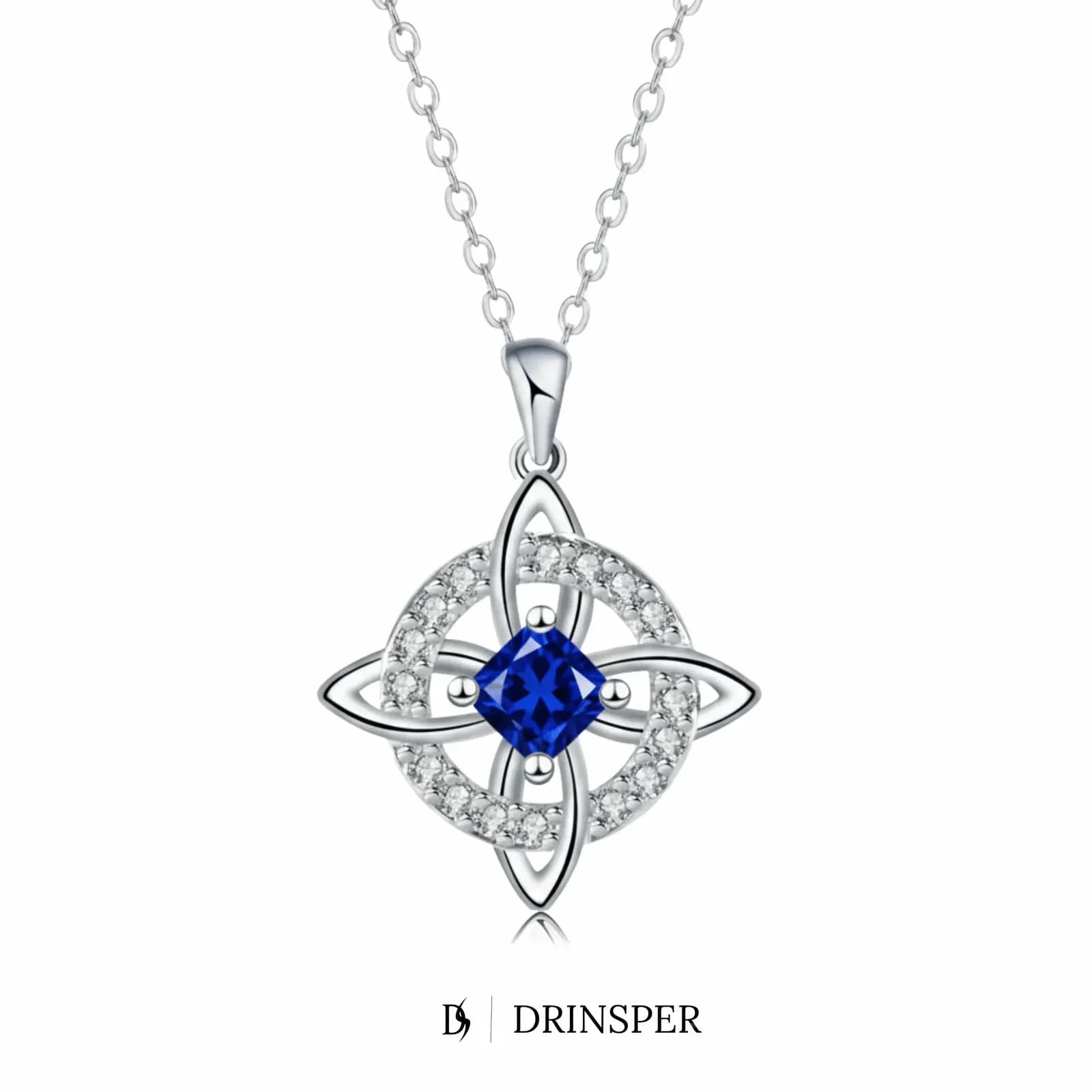 Natural Crystal Witches Knot Necklace – Birthstone Pendant Jewelry - View 13