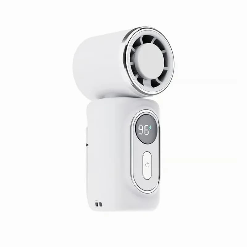 Mini Portable Handheld Clip-On Fan, Black - View 2