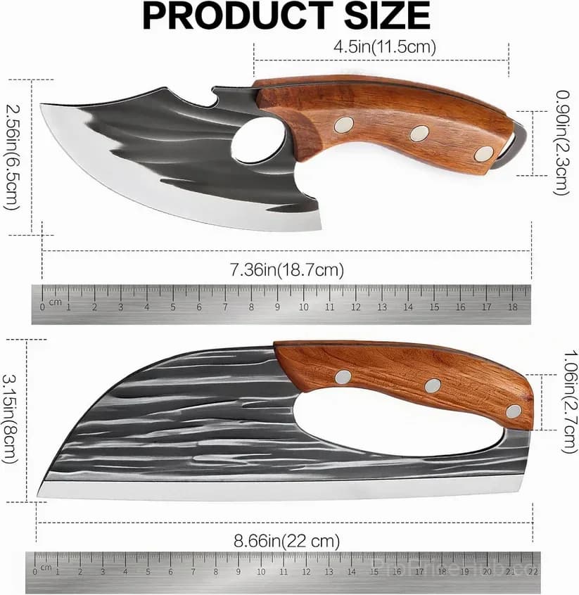 Forged Butcher Knife Set - View 2