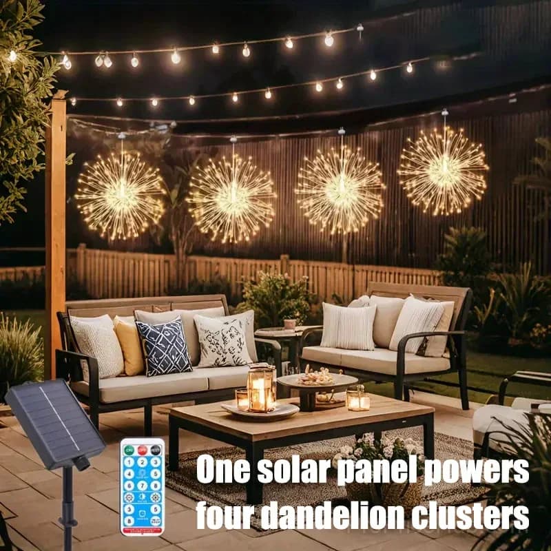 4-Pack Solar Fireworks Lights with 480 LEDs - View 4