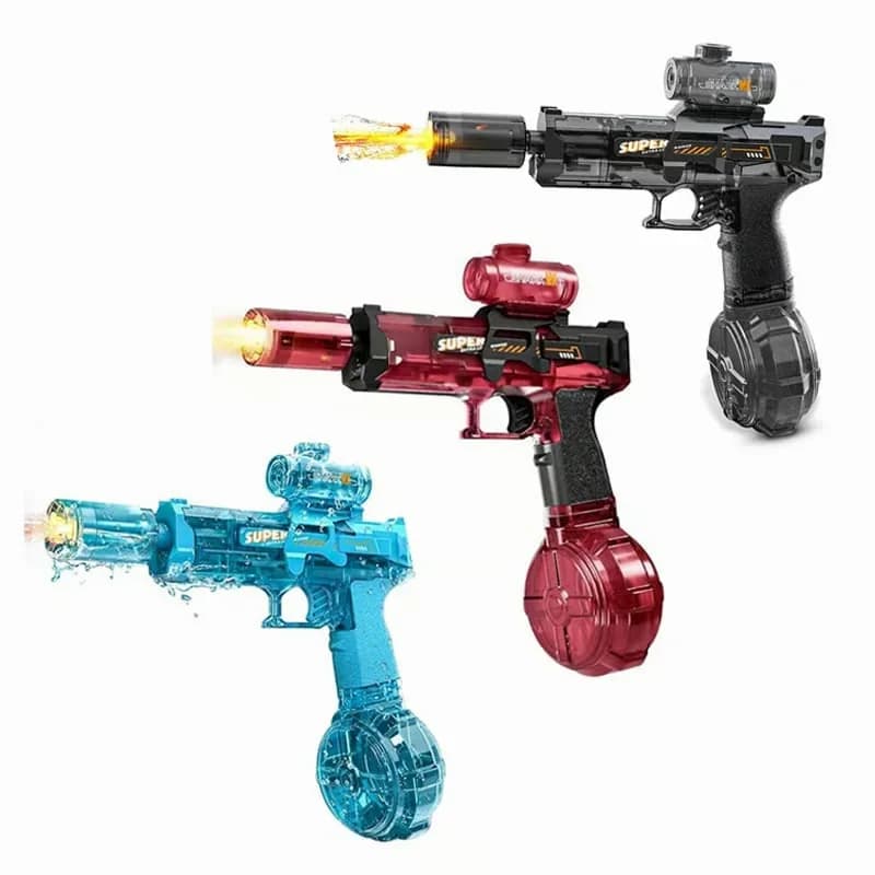 Electric Water Gun - Blue, Black & Red - View 1