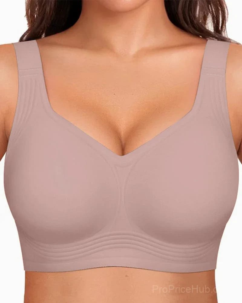 Comfortable Wireless Full Coverage Jelly Smoothing Bra - View 23