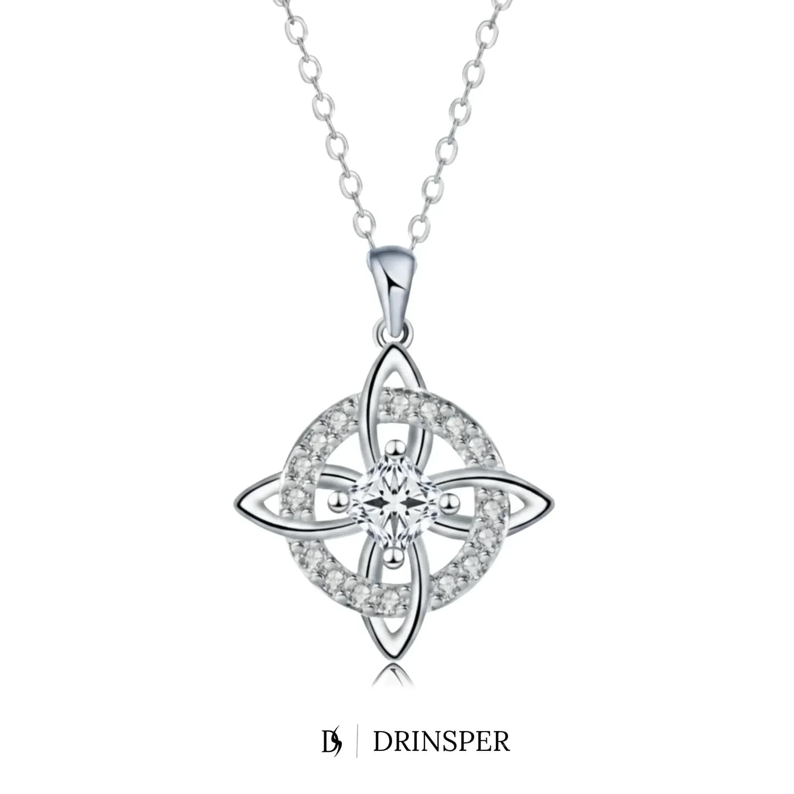 Natural Crystal Witches Knot Necklace – Birthstone Pendant Jewelry - View 5