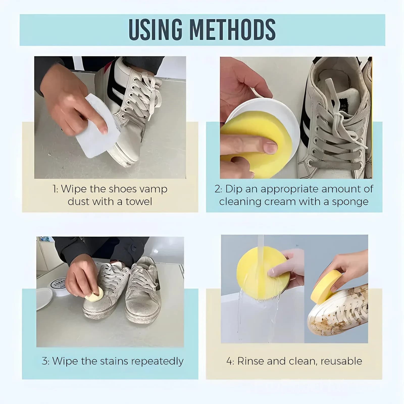 White Shoe Cleaning Cream, 1 Pack - View 2