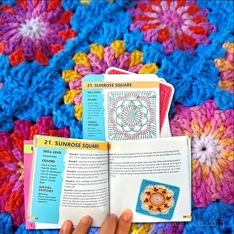 Crochet Card Set, 50 Unique Designs, 50 Pieces - View 2