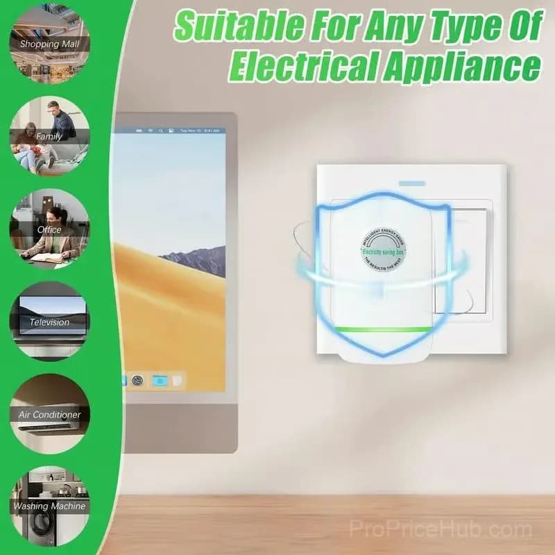 Plug-In Energy Saver Power Box, US Plug, 90–250V, 1 Pack - View 4