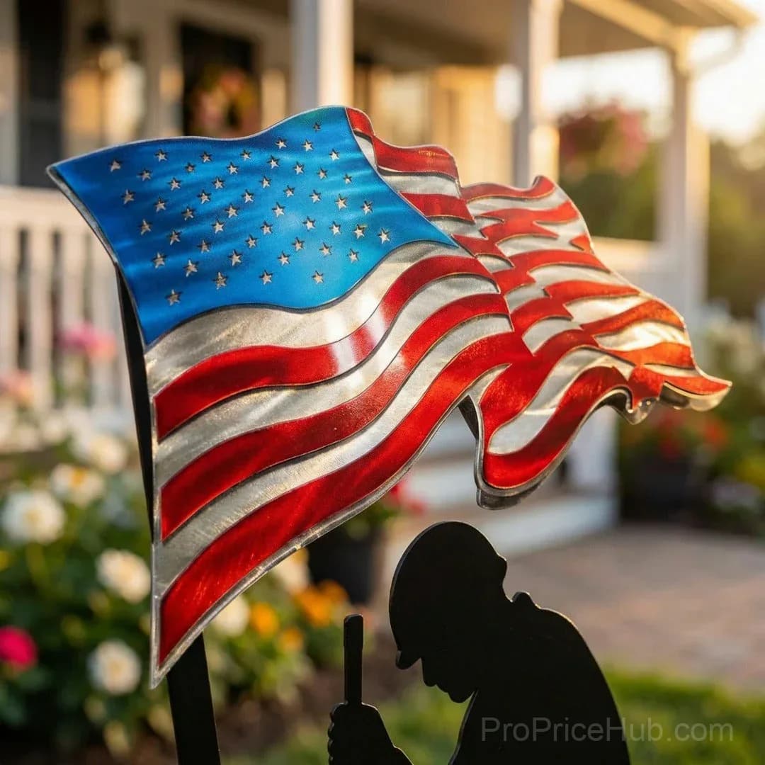 250 Years of Defending Liberty Metal Garden Stake - View 2