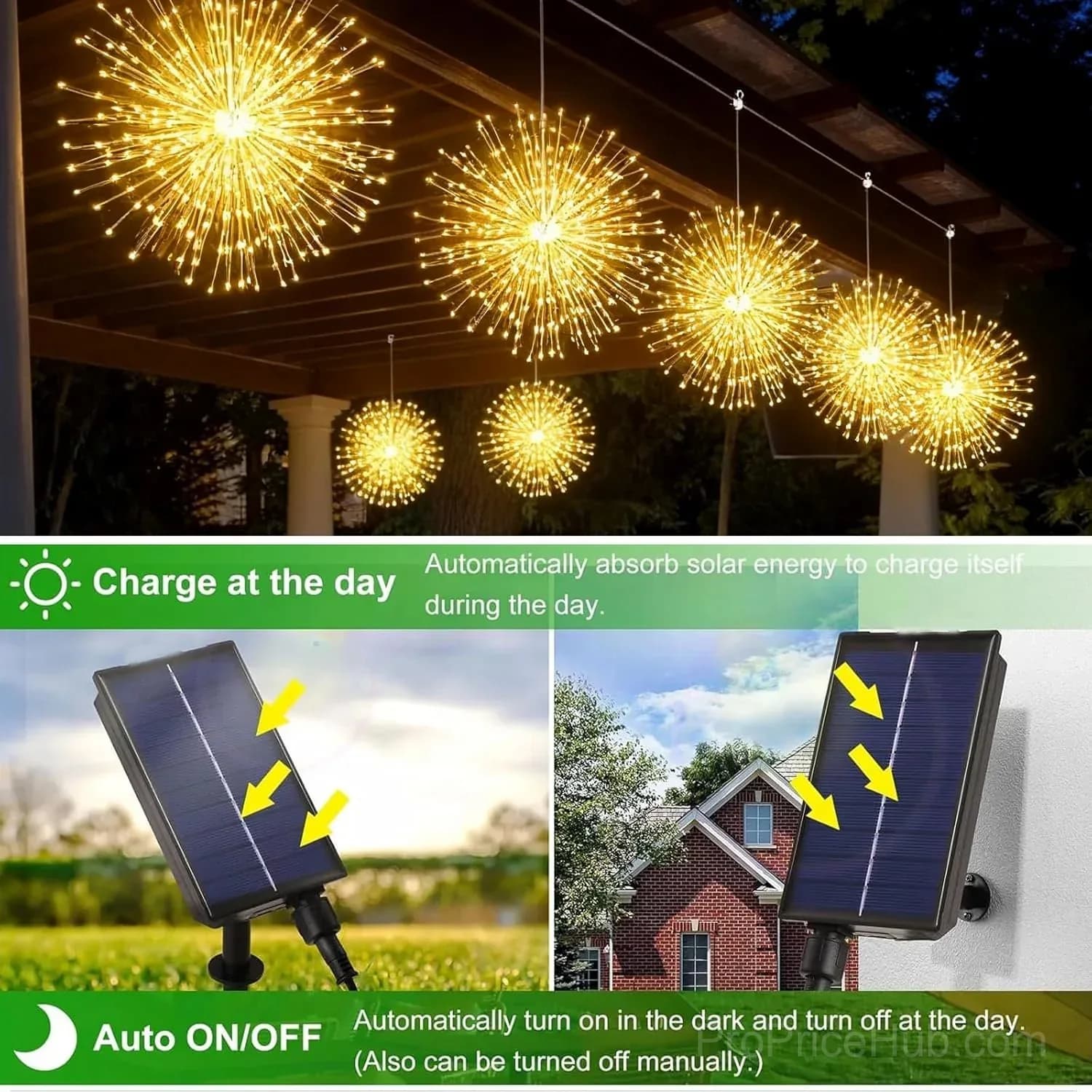 4-Pack Solar Fireworks Lights with 480 LEDs - View 12