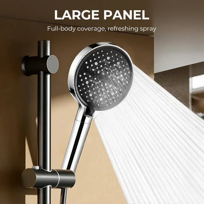 Pressurized Rain Shower Head with 7 Spray Modes - View 2