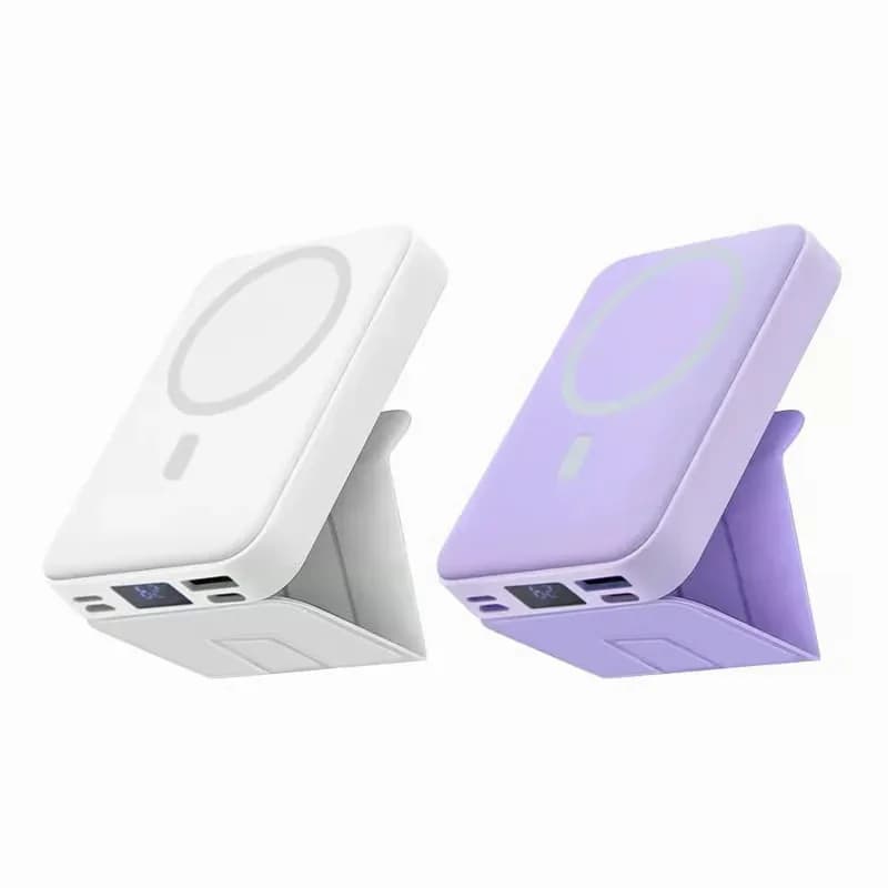 Black Wireless Magnetic Portable Power Bank - View 7