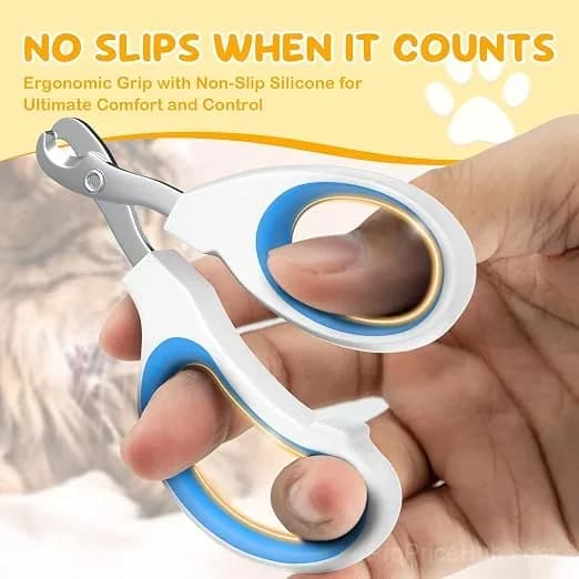Cat nail clippers, made of stainless steel, suitable for small pets such as cats, rabbits, and dogs. - View 4