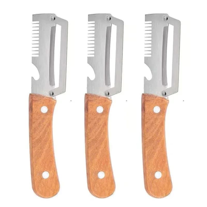 Stainless Steel Multifunction Julienne Fruit Peeler Knife - View 4