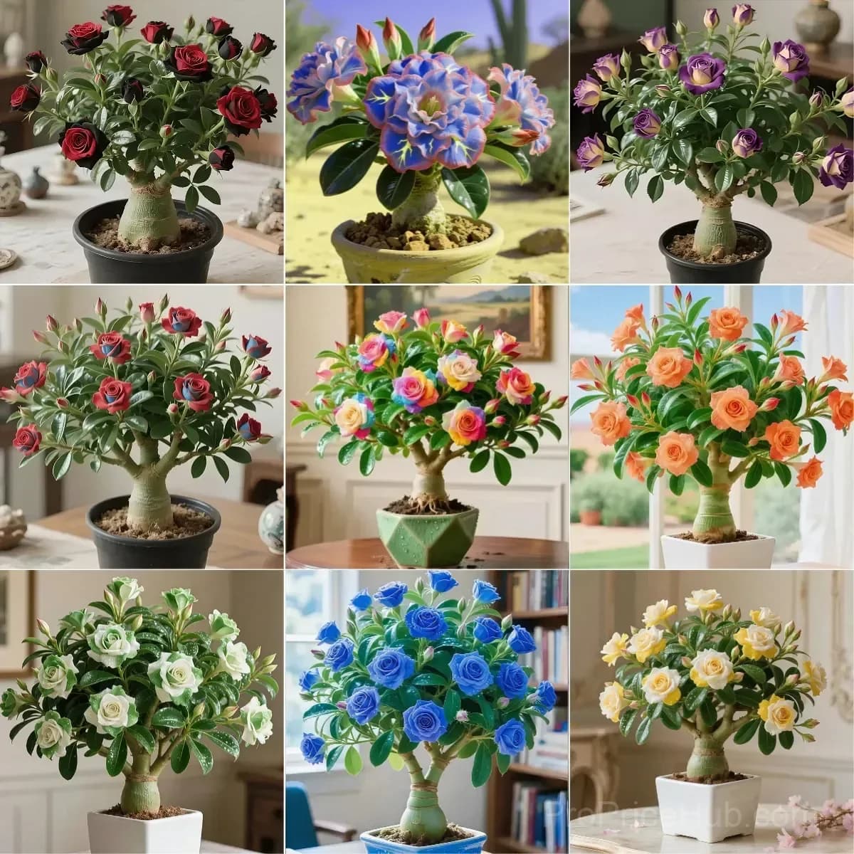 Desert Rose Bulbs - Exotic Flowering Plant for Garden - View 1