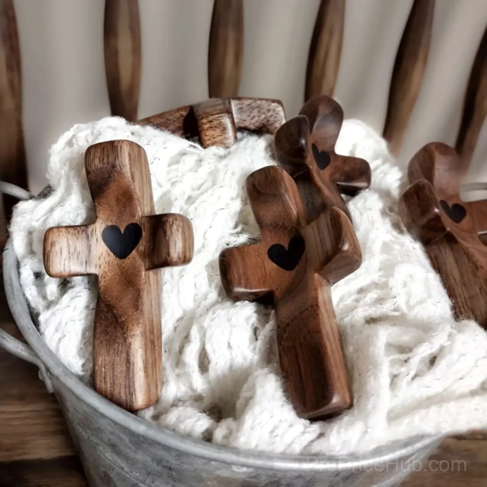 Cross My Heart Amen Encouragement Keychain Charm - View 5