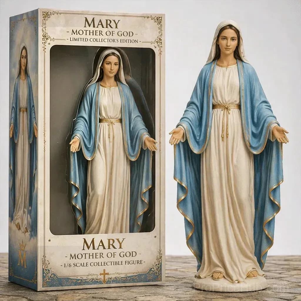 Limited Edition Virgin Mary Collectible Figure - Sacred Faith Keepsake - View 1