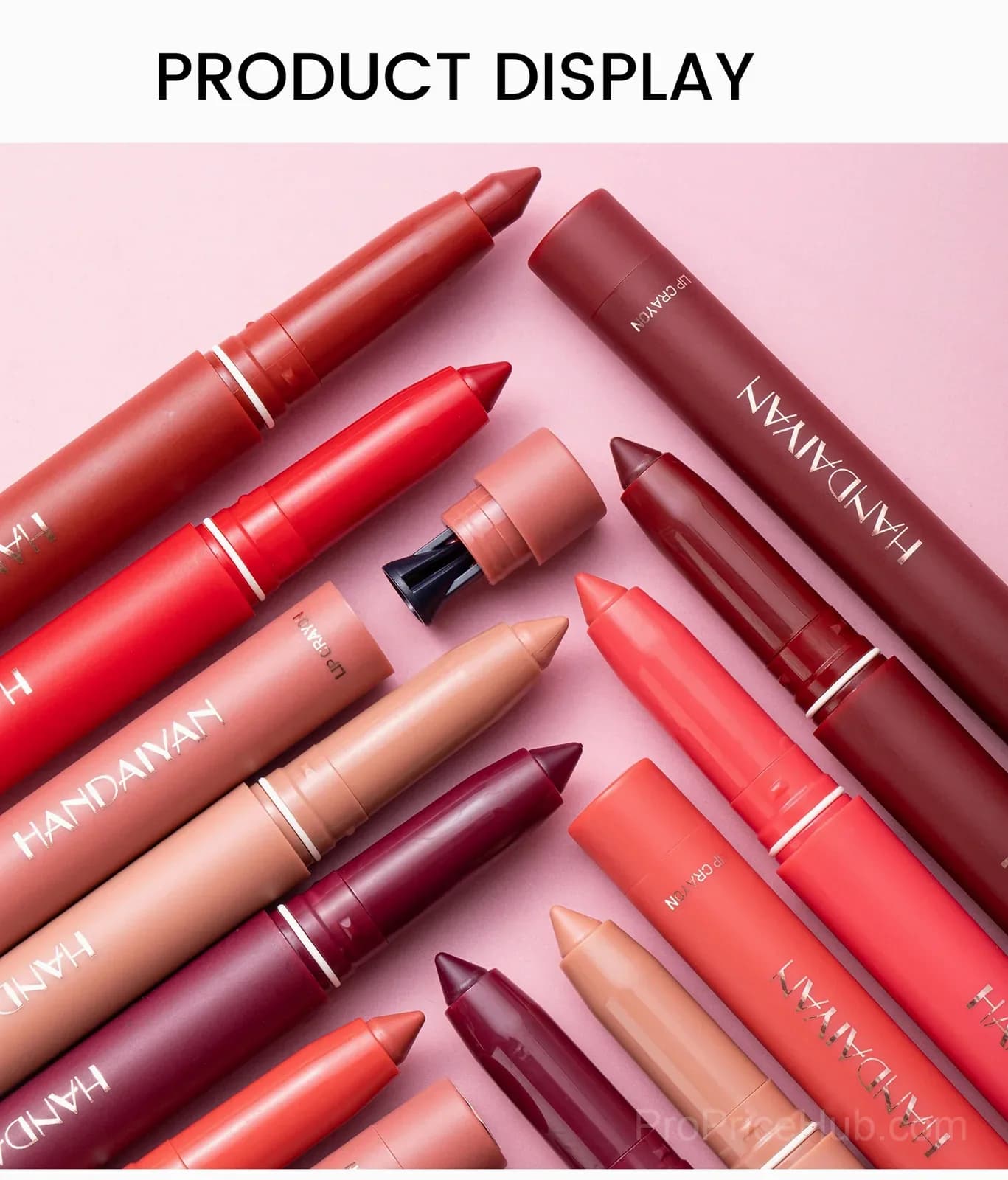 Matte Lipstick Pencil, Rotating & Sharpenable - Apricot - View 3