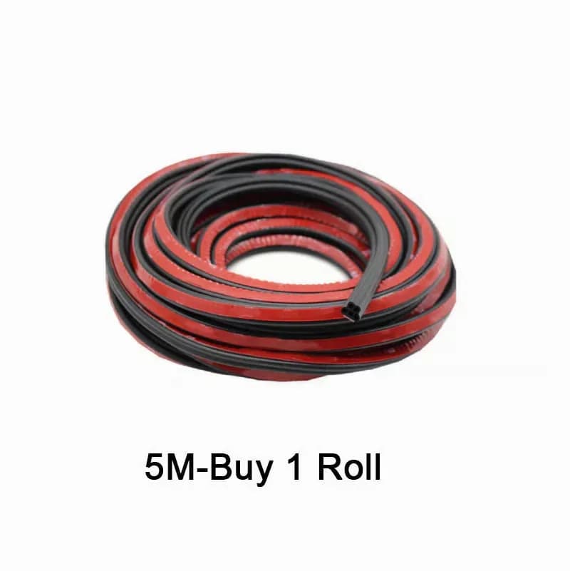 Car Noise Reduction Dustproof Rubber Seal Strip, 5M Roll - View 12