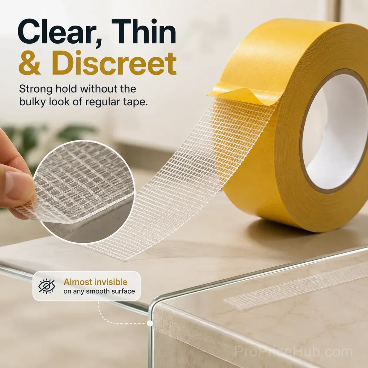High-Tack Double-Sided Mesh Tape for Welding & Repair - View 1