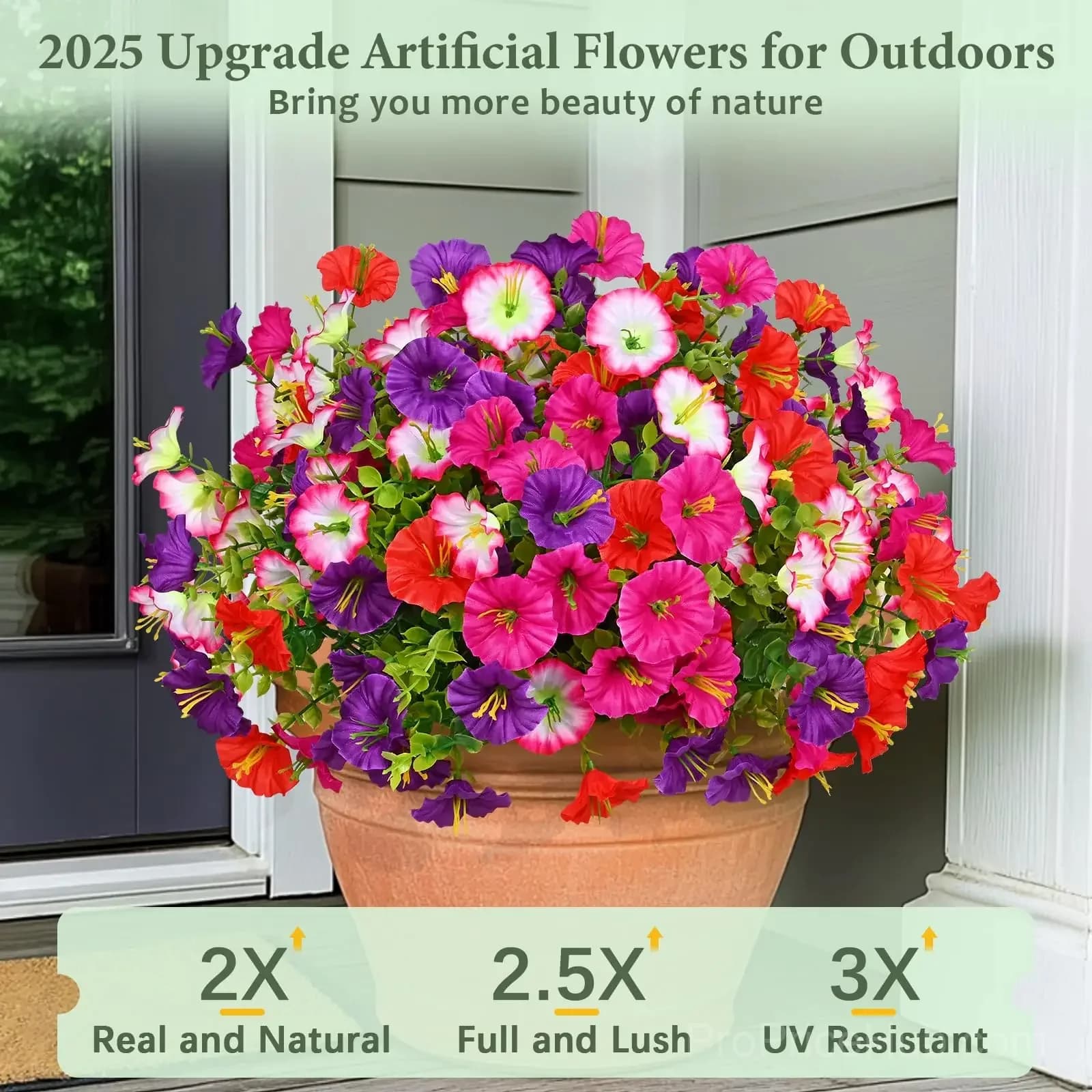 UV Resistant Artificial Petunia Flowers - View 19