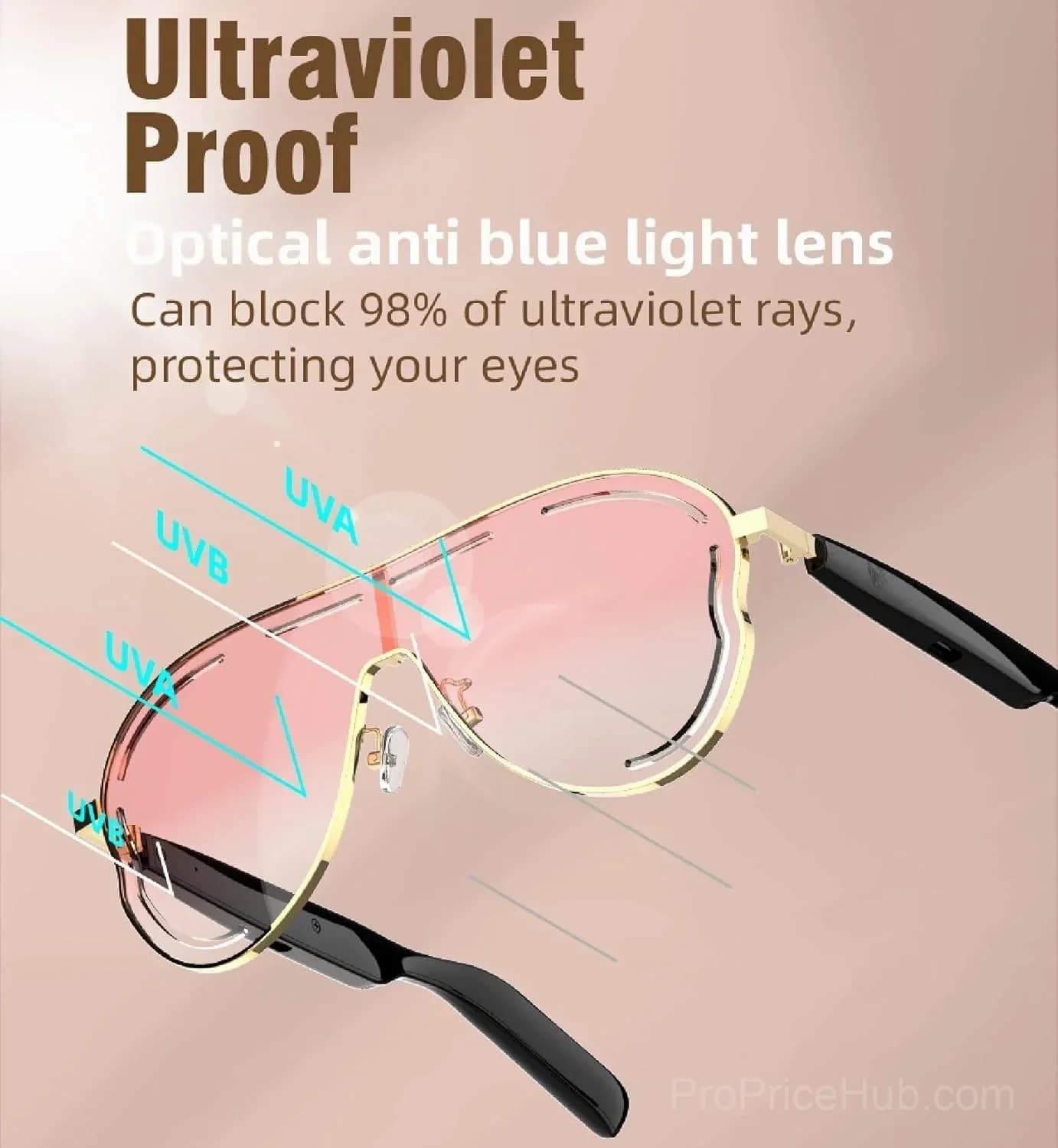 Oversized Luxury Shield Sunglasses - View 5
