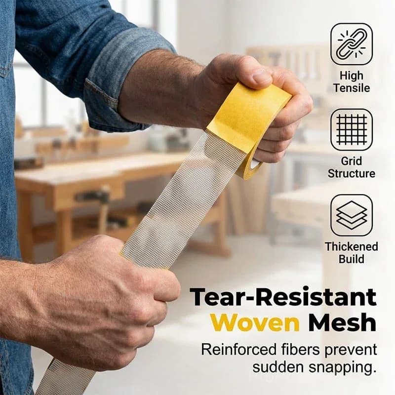 High-Tack Double-Sided Mesh Tape for Welding & Repair - View 3