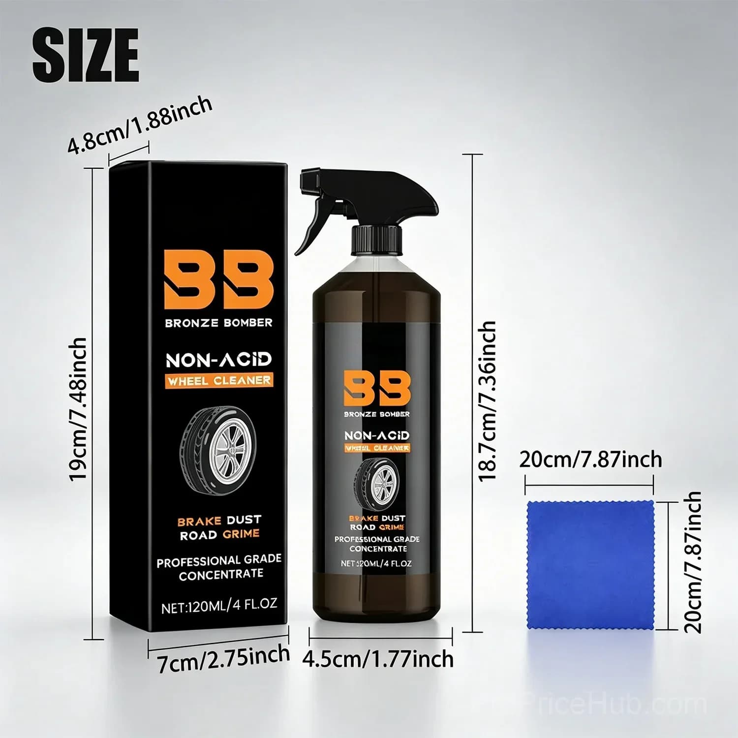 120ML Automotive Rust Remover Spray Metal Cleaner for Cars - View 1