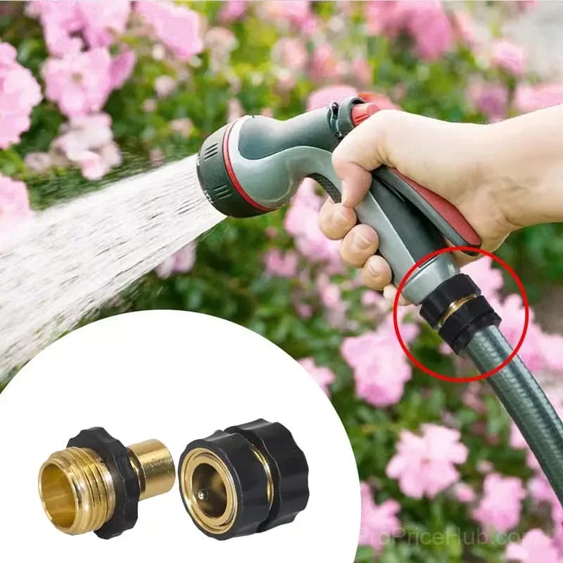 Hourleey Garden Hose Quick Connectors, 2 Sets Male & Female - View 8